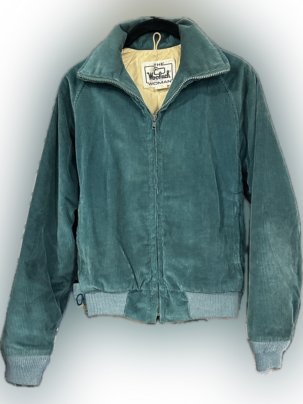 VTG Woolrich Teal Corduroy Zip-Up Jacket